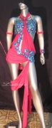LATIN SALSA COMPETITION DRESS LDW (B40VL) only on sale on latinodancewears.com