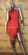 LATIN SALSA COMPETITION DRESS LDW (D124LT) only on sale on latinodancewears.com