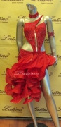 LATIN SALSA COMPETITION DRESS LDW (LT500A) only on sale on latinodancewears.com